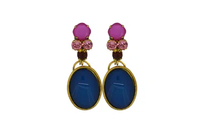 Vickisarge Women's Blue / Pink / Purple Refreshers Earring