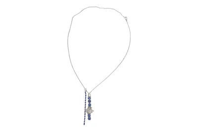 Vickisarge Women's Blue / Silver Silver Branch Climber Necklace