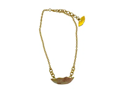 Vickisarge Women's Gold Big Smile Necklace