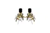 Vickisarge Women's Gold / Black / Silver The Judas Earrings In Multi