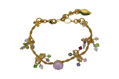 Vickisarge Women's Gold Bloom Bracelet