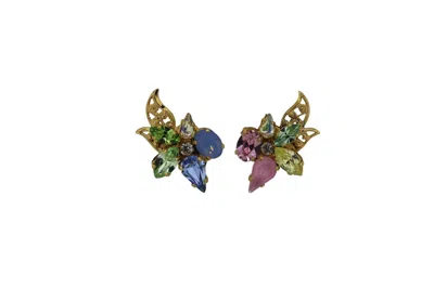 Vickisarge Women's Gold Bloom Earrings - Pierced