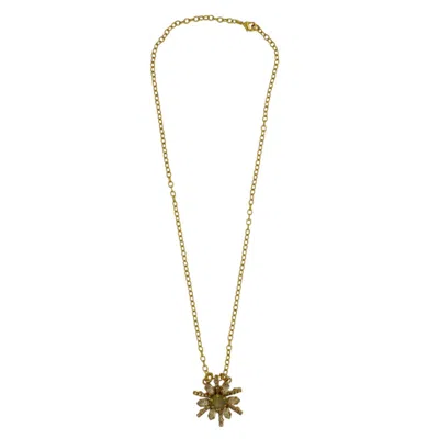 Vickisarge Women's Gold Champagne Burst Pendant Necklace