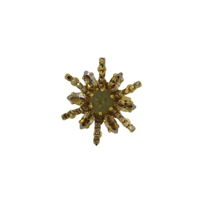 Vickisarge Women's Gold Champagne Burst Ring