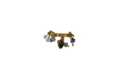 Vickisarge Women's Gold Dew Drop Ring