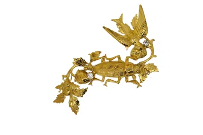 Vickisarge Women's Gold Elsa Brooch