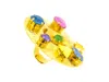 Vickisarge Women's Gold / Green / Pink Big Gold Ring