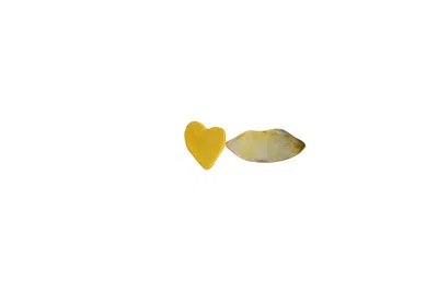 Vickisarge Women's Gold Heart & Smile Earrings