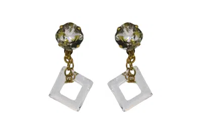 Vickisarge Women's Gold Salvador Stud Earrings