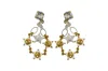 Vickisarge Women's Gold / Silver / Neutrals Aurora Earrings In Multi