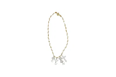 Vickisarge Women's Gold / Silver See You Next Tuesday Necklace In Multi