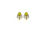 Vickisarge Women's Gold / Yellow / Orange The Yellow Sparkler In Gold