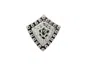 Vickisarge Women's Hammered Shield Pin In Silver In Silver