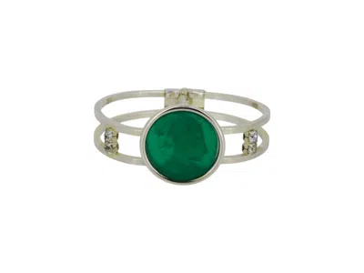 Vickisarge Women's Maharaja Cameo Bracelet In Green