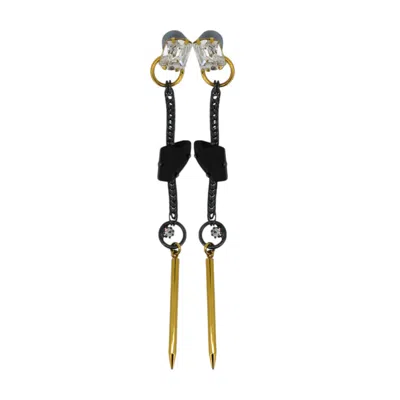 Vickisarge Women's Neutrals / Black / Grey Constellation Earrings - Clip In Multi