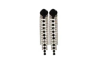 Vickisarge Women's Neutrals / Black / Silver The Black Shooting Stars In Platinum In Multi