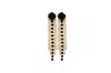 Vickisarge Women's Neutrals / Gold / Black The Black Shooting Stars In Gold