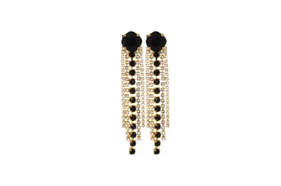 Vickisarge Women's Neutrals / Gold / Black The Black Shooting Stars In Gold