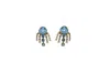 Vickisarge Women's Neutrals / Gold / Blue The Blue Sparkler In Gold