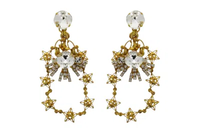 Vickisarge Women's Neutrals / Gold Lustrous Earrings