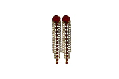 Vickisarge Women's Neutrals / Gold / Red The Red Shooting Stars In Gold