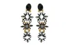Vickisarge Women's Neutrals / Grey / Black Starry Eyed Statement Earrings In Multi