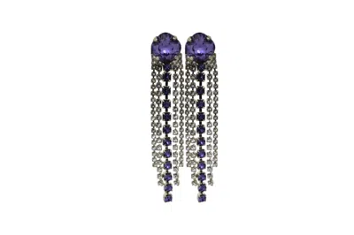 Vickisarge Women's Neutrals / Pink / Purple The Purple Shooting Stars In Platinum