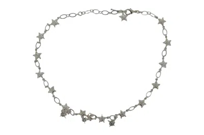 Vickisarge Women's Neutrals / Silver Glint Necklace