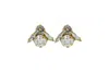 Vickisarge Women's Neutrals The Big Clear Bee Earrings In Gold - Clip