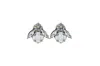 Vickisarge Women's Neutrals The Big Clear Bee Earrings In Platinum - Clip