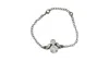Vickisarge Women's Neutrals The Clear Bee Bracelet In Platinum