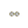 Vickisarge Women's Neutrals The Large Clear Stud In Gold