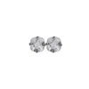 Vickisarge Women's Neutrals The Large Clear Stud In Platinum