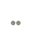 Vickisarge Women's Neutrals The Little Clear Stud In Gold