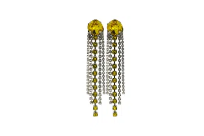 Vickisarge Women's Neutrals / Yellow / Orange The Yellow Shooting Stars In Platinum