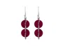 Vickisarge Women's Pink Button Earrings In Pink
