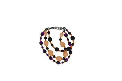 Vickisarge Women's Pink / Purple / Black Halloween Party Self-weaving Multi-strand Bracelet
