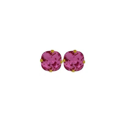 Vickisarge Women's Pink / Purple The Large Pink Stud In Gold