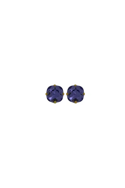 Vickisarge Women's Pink / Purple The Little Purple Stud In Gold