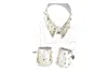 Vickisarge Women's Silver Dominatrix Collar & Cuff Set In Silver