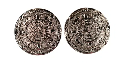 Vickisarge Women's Silver The Centurion Disk In Platinum - Pierced