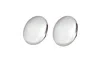 Vickisarge Women's Silver The Plain Disk In Platinum - Pierced