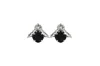 Vickisarge Women's The Big Black Bee Earrings In Platinum - Pierced In Black