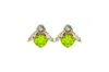 Vickisarge Women's The Big Green Bee Earrings In Gold - Clip In Green