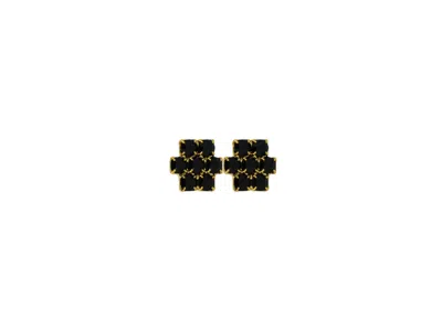 Vickisarge Women's The Black Hive Earrings In Gold - Clip
