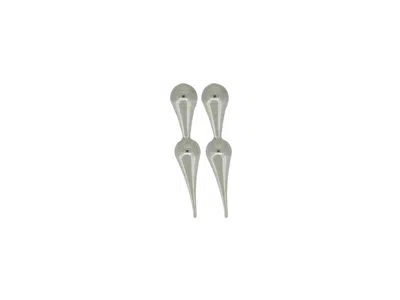 Vickisarge Women's The Double Drop Earrings In Silver