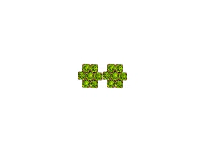 Vickisarge Women's The Green Hive Earrings In Gold - Clip