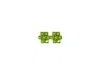 Vickisarge Women's The Green Hive Earrings In Platinum - Clip In Green