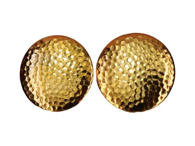Vickisarge Women's The Hammered Disk In Gold - Clip
