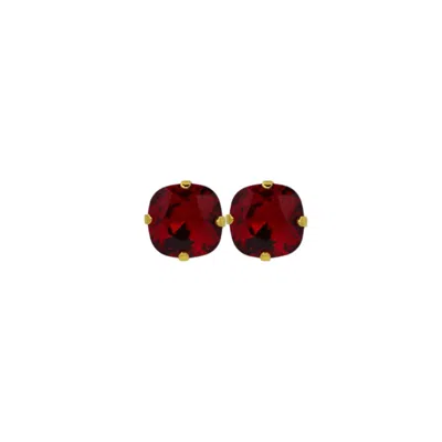 Vickisarge Women's The Large Red Stud In Gold